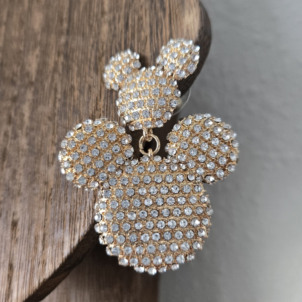 Mickey Mouse Pavé Statement Earrings - Picture 15 of 16